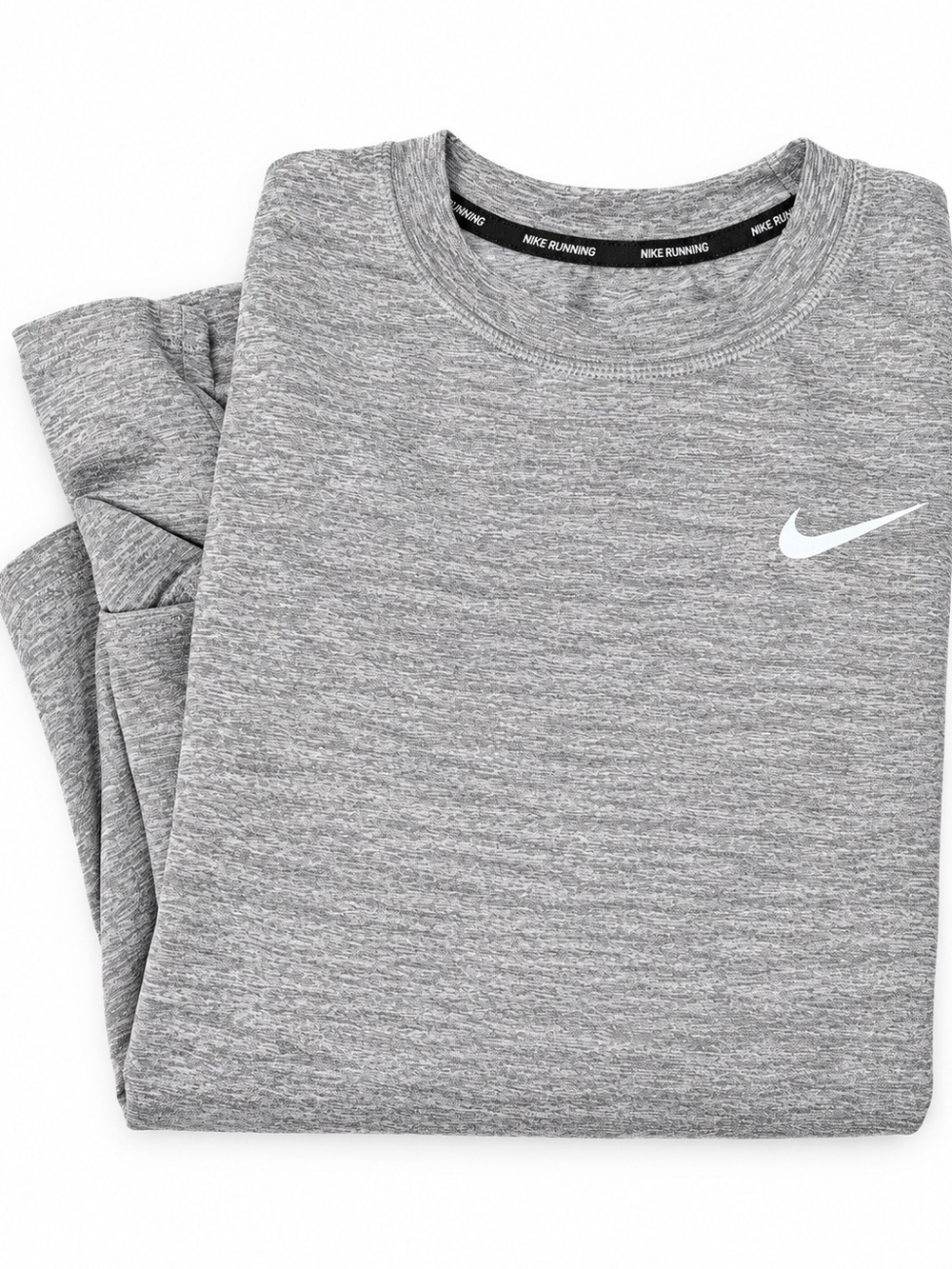 Nike Heather Grey athletic shirt with White Swoosh
